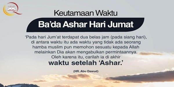 Bada Ashar itu Jam Berapa?